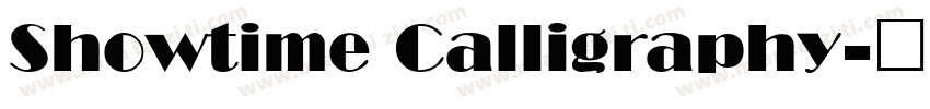 Showtime Calligraphy字体转换
